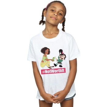 textil Niña Camisetas manga larga Disney Wreck It Ralph Tiana And Vanellope Blanco