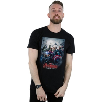 textil Hombre Camisetas manga larga Marvel Studios Avengers Age Of Ultron Poster Negro