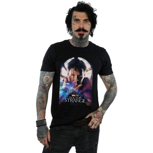 textil Hombre Camisetas manga larga Marvel Studios Doctor Strange Poster Negro