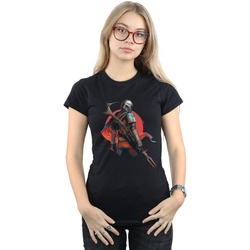 textil Mujer Camisetas manga larga Disney The Mandalorian Blaster Rifles Negro