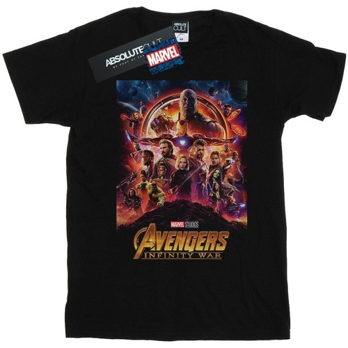 textil Hombre Camisetas manga larga Marvel Avengers Infinity War Poster Negro