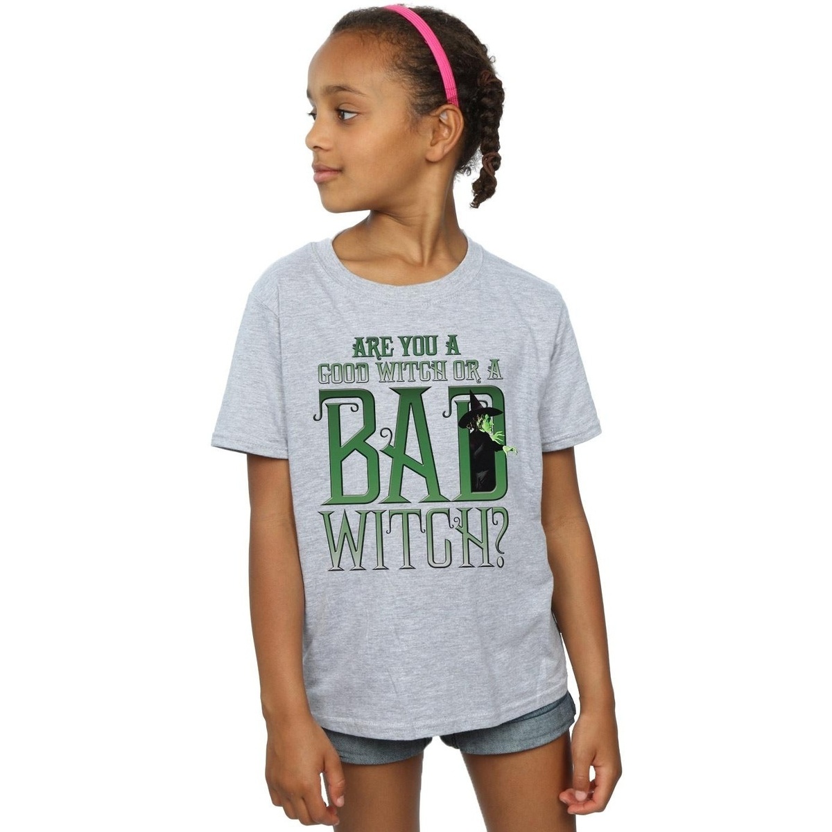 textil Niña Camisetas manga larga The Wizard Of Oz Good Witch Bad Witch Gris