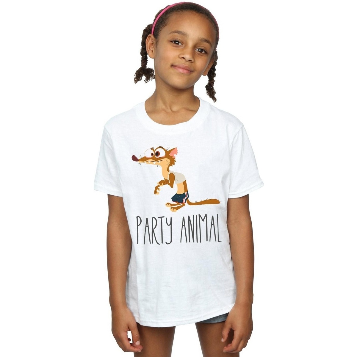 textil Niña Camisetas manga larga Disney Zootropolis Party Animal Blanco