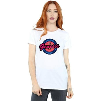 textil Mujer Camisetas manga larga Genesis Neon Logo Blanco