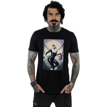 textil Hombre Camisetas manga larga Marvel Black Cat Artwork Negro