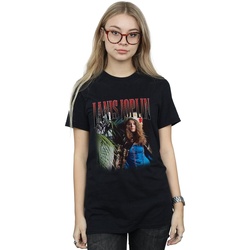 textil Mujer Camisetas manga larga Janis Joplin Baron Homage Negro