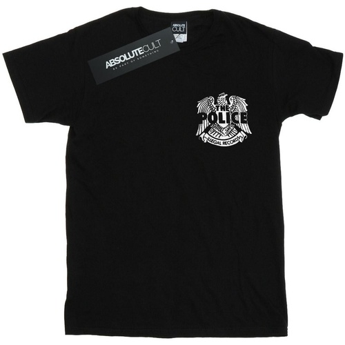 textil Mujer Camisetas manga larga The Police Illegal Records Eagle Chest Negro
