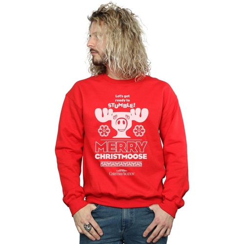 textil Hombre Sudaderas National Lampoon´s Christmas Va Merry Christmoose Rojo