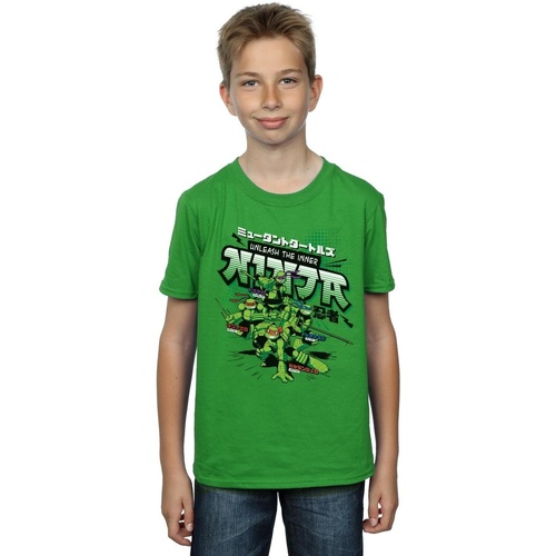 textil Niño Camisetas manga corta Tmnt Unleash The Inner Ninja Verde