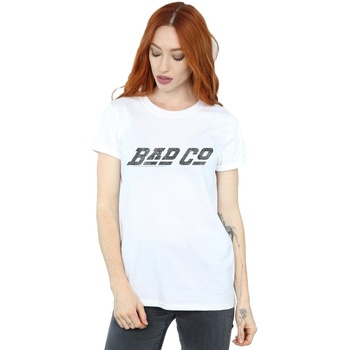 textil Mujer Camisetas manga larga Bad Company Straight Logo Blanco