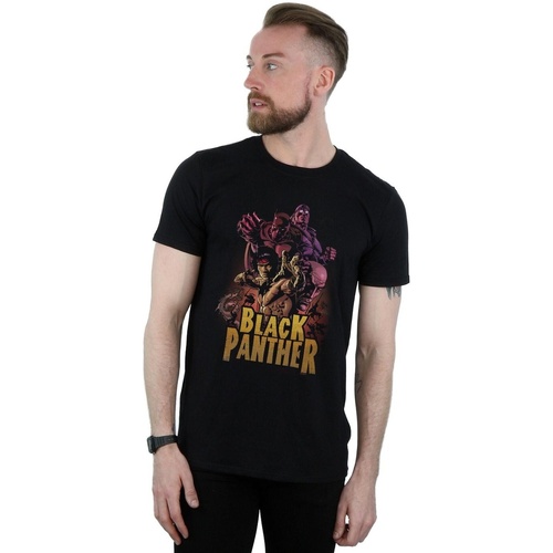 textil Hombre Camisetas manga larga Marvel Black Panther Ninja Negro