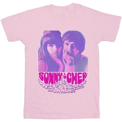 textil Mujer Camisetas manga larga Sonny & Cher Westbury Music Fair Rojo