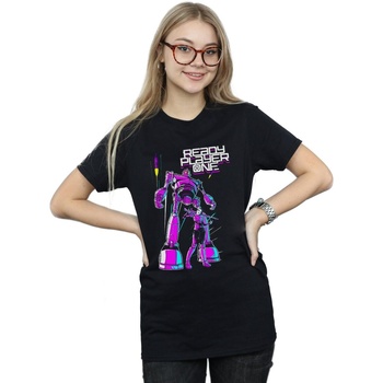 textil Mujer Camisetas manga larga Ready Player One Iron Giant And Art3mis Negro