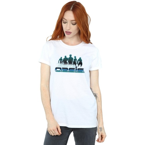 textil Mujer Camisetas manga larga Ready Player One Welcome To The Oasis Blanco