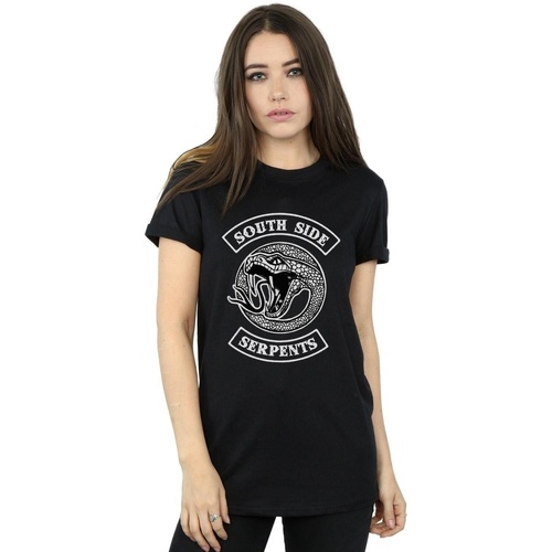 textil Mujer Camisetas manga larga Riverdale Southside Serpents Monotone Negro