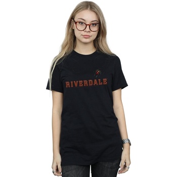 textil Mujer Camisetas manga larga Riverdale Spider Brooch Negro