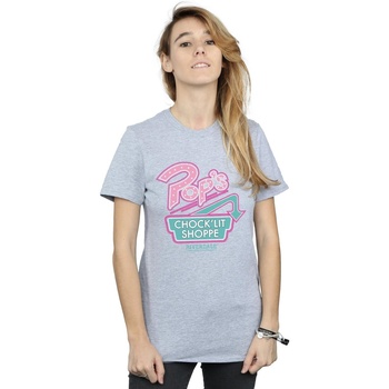 textil Mujer Camisetas manga larga Riverdale Pops Logo Gris
