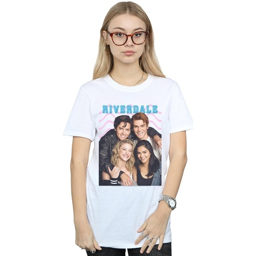 textil Mujer Camisetas manga larga Riverdale Group Photo Blanco
