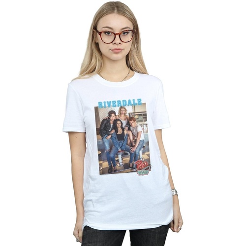 textil Mujer Camisetas manga larga Riverdale Pops Group Photo Blanco