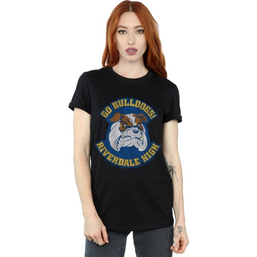 textil Mujer Camisetas manga larga Riverdale High Bulldogs Negro