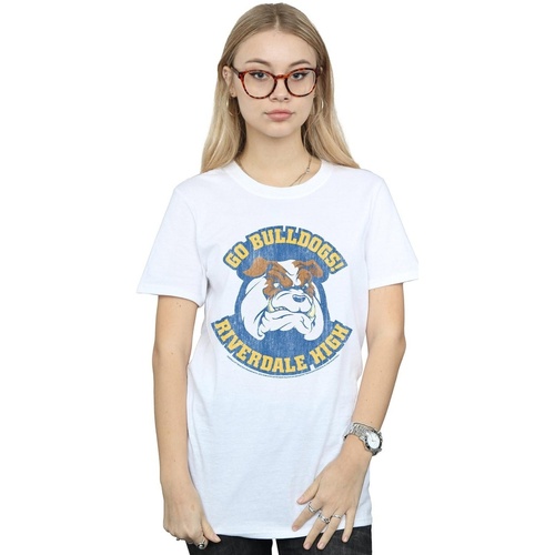 textil Mujer Camisetas manga larga Riverdale High Bulldogs Blanco