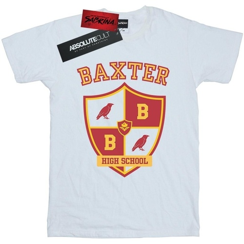 textil Mujer Camisetas manga larga The Chilling Adventures Of Sabri Baxter Crest Blanco