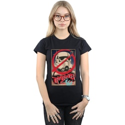 textil Mujer Camisetas manga larga Disney Rebels Poster Negro