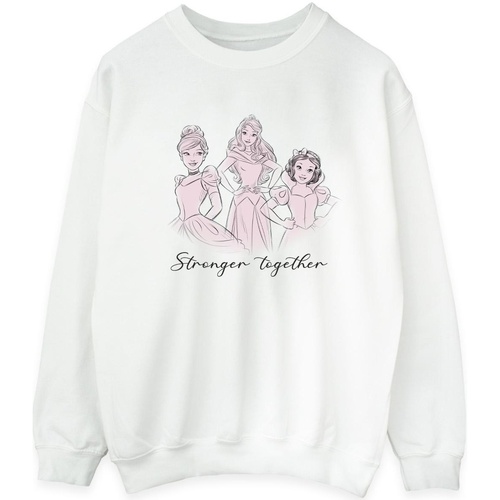 textil Hombre Sudaderas Disney Princesses Stronger Together Blanco