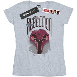 textil Mujer Camisetas manga larga Disney Rebels Rebellion Gris