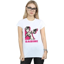 textil Mujer Camisetas manga larga Disney Rebels Sabine Blanco