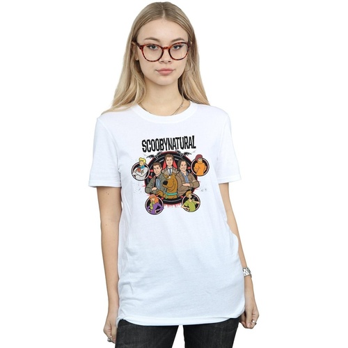textil Mujer Camisetas manga larga Scoobynatural Characters Star Blanco