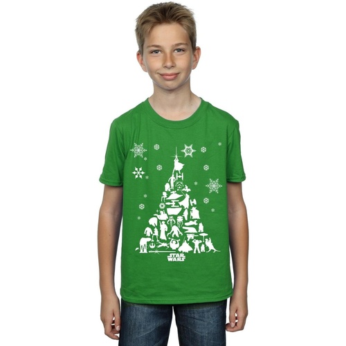 textil Niño Camisetas manga corta Disney Christmas Tree Verde