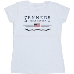 textil Mujer Camisetas manga larga Nasa Kennedy Space Centre Explore Blanco