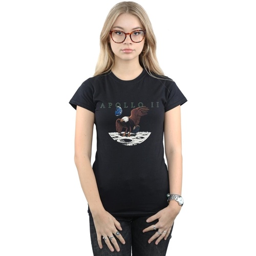 textil Mujer Camisetas manga larga Nasa BI44673 Negro