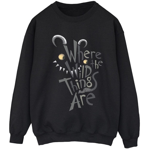 textil Mujer Sudaderas Where The Wild Things Are BI45362 Negro