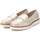 Zapatos Mujer Derbie & Richelieu Xti 14248602 Oro