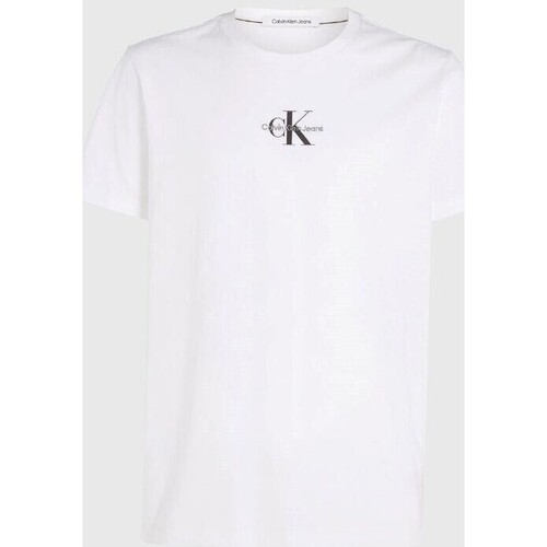 textil Hombre Camisetas manga corta Calvin Klein Jeans J30J323483 Blanco