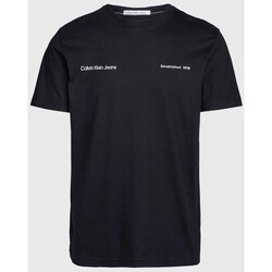 textil Hombre Camisetas manga corta Calvin Klein Jeans J30J325489 Negro