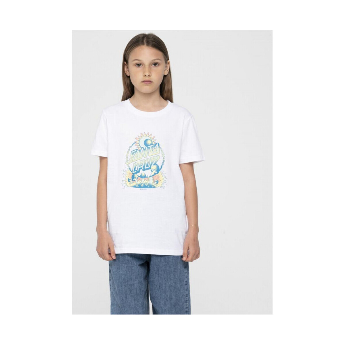 textil Niños Tops y Camisetas Santa Cruz Dark arts dot front t-shirt Blanco