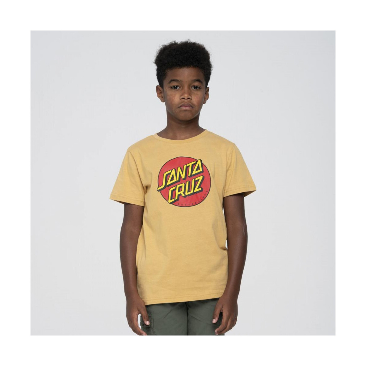 textil Niños Tops y Camisetas Santa Cruz Youth classic dot t-shirt Beige