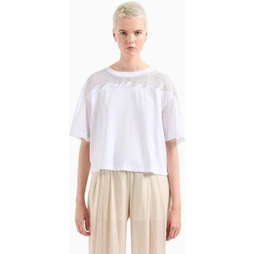 textil Mujer Tops y Camisetas EAX 3DYT34 YJ3RZ Blanco