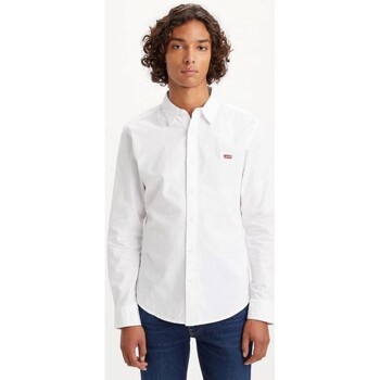 textil Hombre Camisas manga larga Levi's 86625 0002 BATTERY Blanco