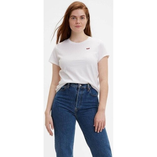 textil Mujer Tops y Camisetas Levi's 39185 0006 PERFECT Blanco