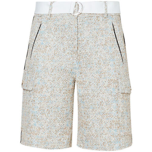 textil Mujer Shorts / Bermudas Liu Jo Pantalón cargo corto de tejido bouclé Beige