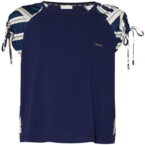 textil Mujer Tops y Camisetas Liu Jo Camiseta de raso estampado Azul