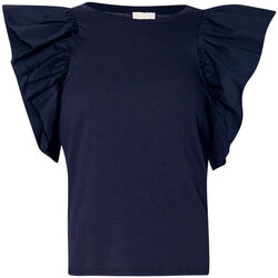 textil Mujer Tops y Camisetas Liu Jo Camiseta de punto y popelina Azul