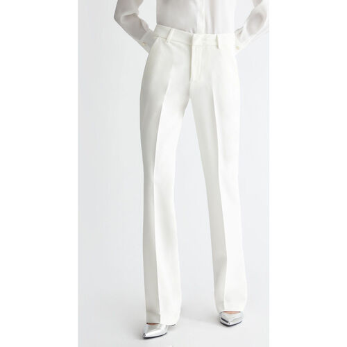 textil Mujer Pantalones Liu Jo Pantalón de talle alto Blanco