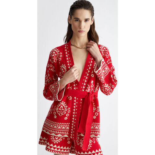 textil Mujer Vestidos Liu Jo Kimono de punto jacquard Rojo