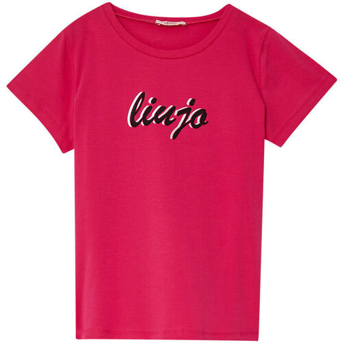 textil Niña Tops y Camisetas Liu Jo Camiseta con logotipo y strass Rosa