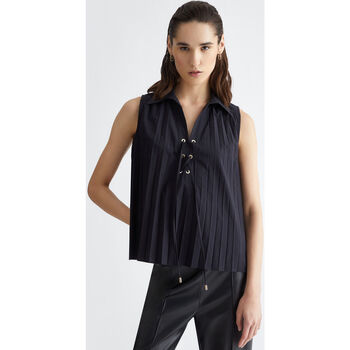 textil Mujer Tops / Blusas Liu Jo Top plisado Negro